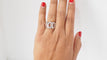 Bague 57 Bague collection C Cartier Or blanc Diamants 58 Facettes 32212