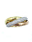 Bague 56 CARTIER. Alliance Trinity Classique 3 ors et diamants 58 Facettes