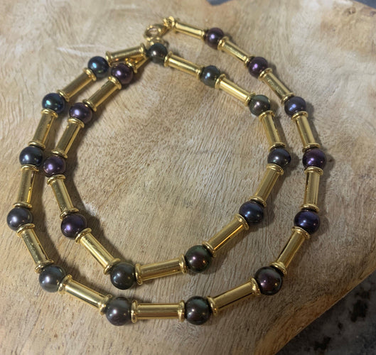 Collier Collier or et perles 58 Facettes 20400000293