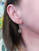 Boucles d'oreilles Boucles d'oreilles, or blanc, rubis 58 Facettes 050241