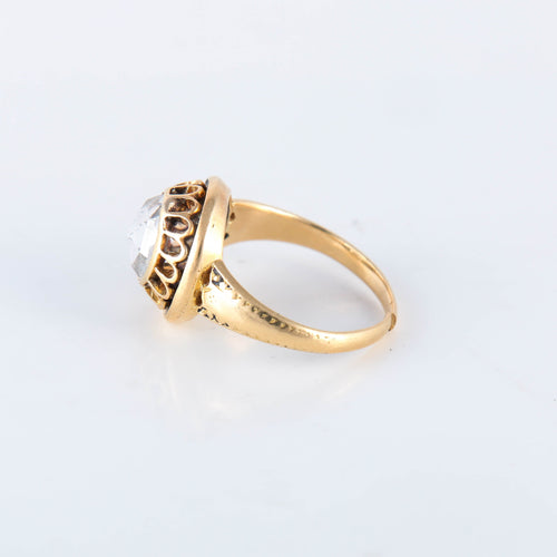 Bague 53 Bague Solitaire Diamant old mine cut 58 Facettes