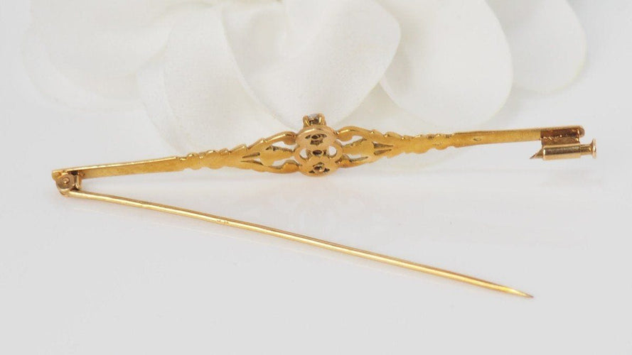 Broche Broche Barrette Or Diamants 58 Facettes 28624