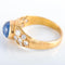 Bague 53 Bague saphir cabochon et diamants 58 Facettes