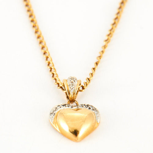 Collier Collier cœur en Or jaune 58 Facettes