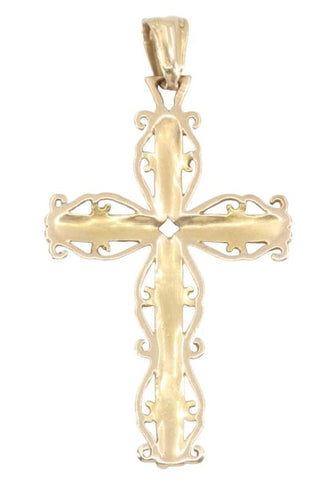 Pendentif CROIX ANCIENNE AJOURÉE 58 Facettes 058041
