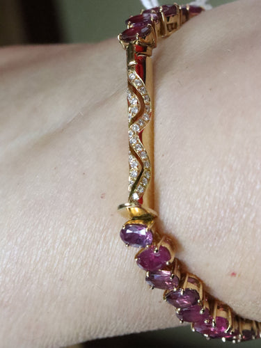 Bracelet Bracelet Rubis Diamants 58 Facettes P3