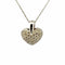 Pendentif Pendentif coeur en or blanc 18 carats et diamants 58 Facettes