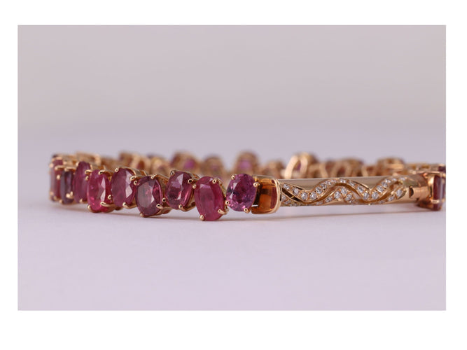 Bracelet Bracelet Rubis Diamants 58 Facettes P3