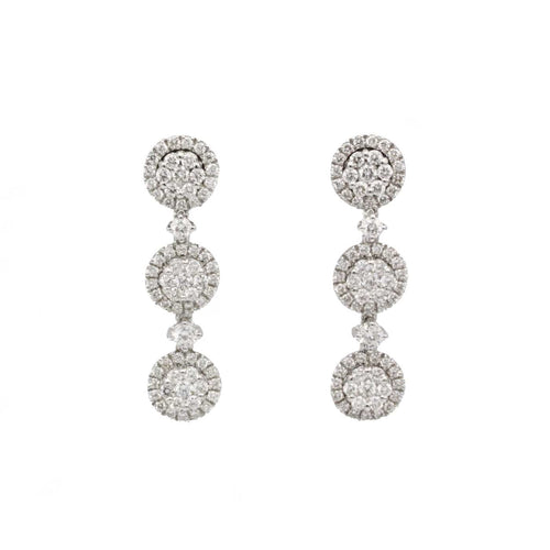 Boucles d'oreilles Boucles d'oreilles pendantes 136 Diamants 58 Facettes 230337R