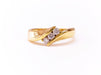 Bague 54 Bague trilogie or jaune diamants 58 Facettes 783.1.Trio