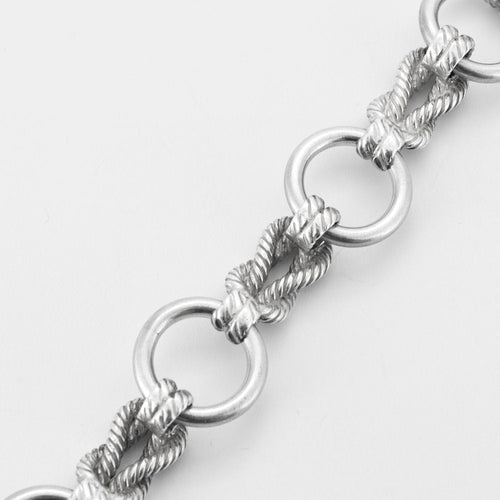 Bracelet HERMES - Bracelet "Audierne" Argent 58 Facettes