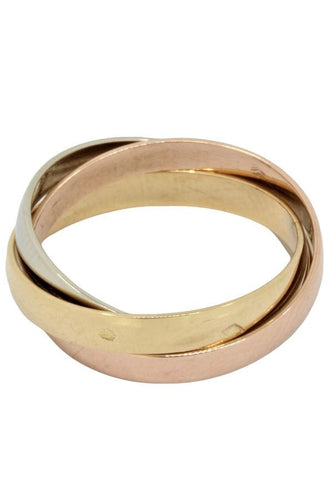 Bague 50 ALLIANCE 3 ANNEAUX 3 ORS 58 Facettes 046611