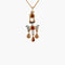 Collier Collier Pendentif Saint-Esprit Email Citrines 58 Facettes
