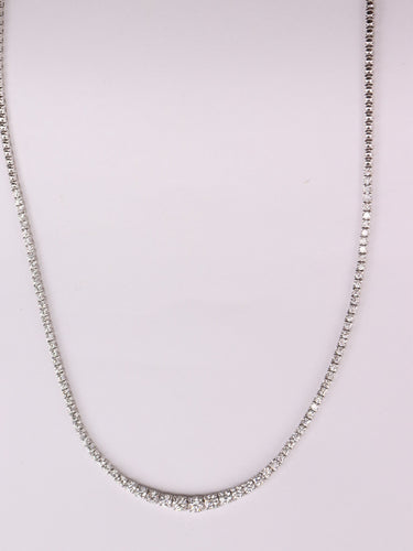 Collier Collier tennis or blanc 58 Facettes NECK379