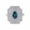 Bague 51 Bague Saphir et Diamants 58 Facettes