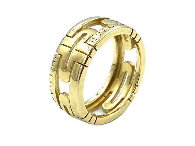 Bague 53 BVLGARI. Bague Parentesi or jaune 18K 58 Facettes
