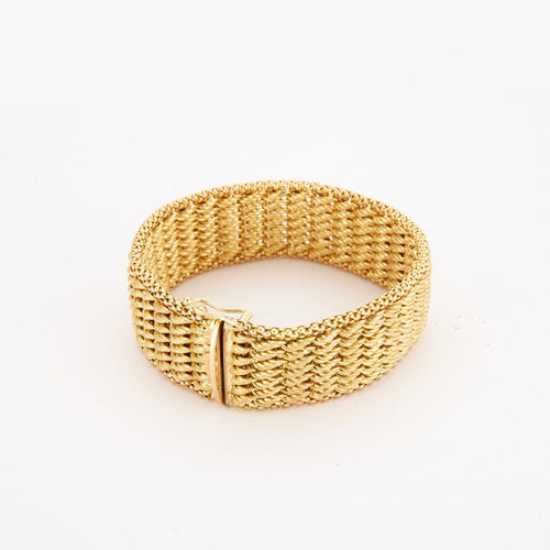 Bracelet Bracelet manchette, or jaune 58 Facettes 3196