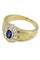 Bague 55 BAGUE MARGUERITE SAPHIR ET DIAMANTS 58 Facettes 045781