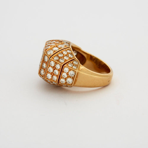 Bague 54 CARTIER – Bague dôme Diamants 58 Facettes