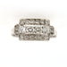 Bague Bague Tank en Or gris et diamants 58 Facettes 6387q