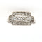 Bague Bague Tank en Or gris et diamants 58 Facettes 6387q