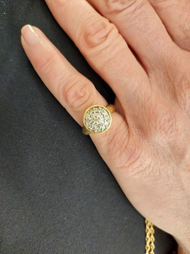 Bague 51 BAGUE PAVAGE DIAMANTS 58 Facettes 075271