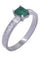 Bague 56 BAGUE ÉMERAUDE ET DIAMANTS 58 Facettes 074111
