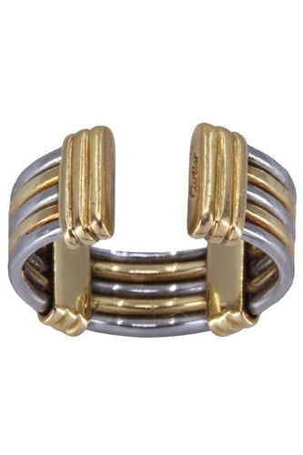 Bague 48 CARTIER - BAGUE VINTAGE 2 TONS 58 Facettes 080811