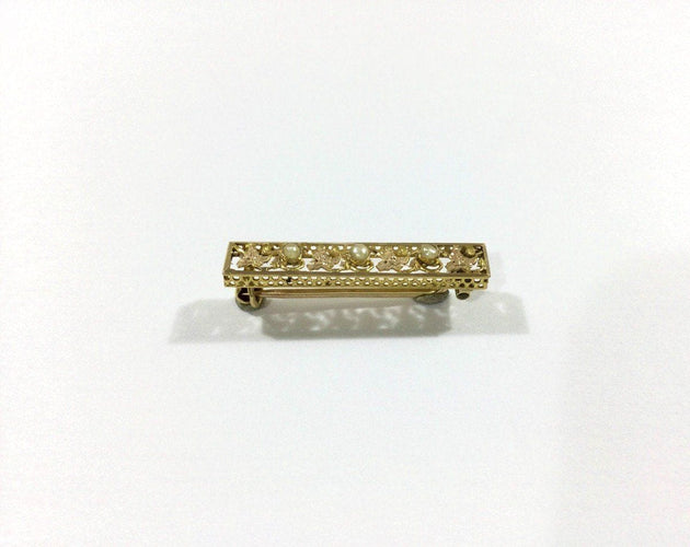 Broche Broche Art Nouveau Or Et Perles 58 Facettes