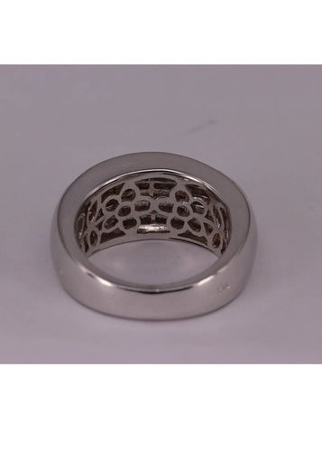 Bague Bague Or blanc et Diamants 58 Facettes RNG2115