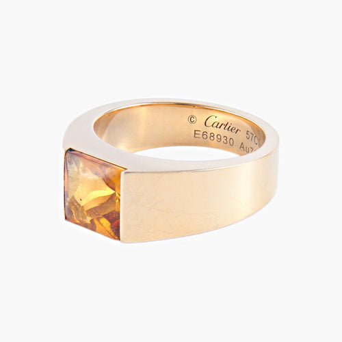 Bague CARTIER - Bague Tank Citrine 58 Facettes