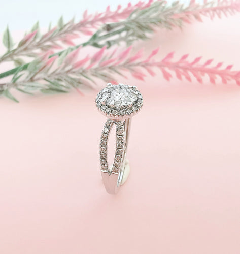 Bague Bague Diamants 0,68 ct Or gris 58 Facettes AA 1592