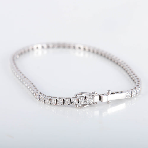 Bracelet Bracelet Rivière Or Blanc Diamants 1ct 58 Facettes 220413