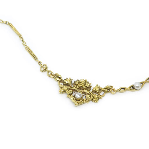 Collier Collier Floral Art Nouveau 58 Facettes