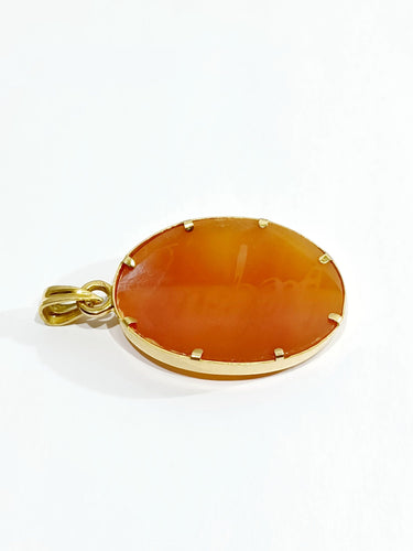 Pendentif Pendentif or rose et Camée coquillage 58 Facettes 3184/1