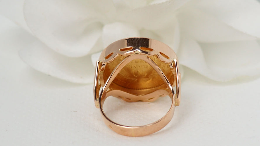 Bague 52 Bague pièce Napoléon III 58 Facettes 32401