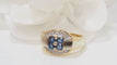 Bague 55 Bague saphirs de Ceylan et diamants 58 Facettes 32136