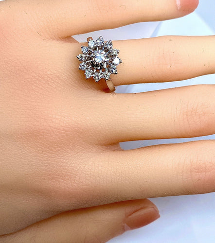 Bague 52 Bague Marguerite Diamants 58 Facettes AB161