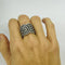 Bague Bague Or Blanc Diamants Noirs et Blancs 58 Facettes 20400000776