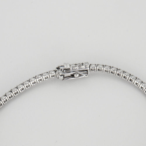 Bracelet Bracelet Rivière de diamants or blanc 58 Facettes