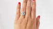 Bague 54 Bague Topaze Bleue & Roses 58 Facettes 32028