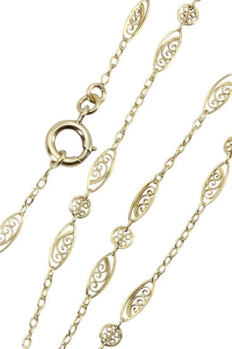 Collier SAUTOIR ANCIEN MAILLE FILIGRANE 58 Facettes 058961