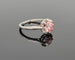 Bague Bague solitaire Platine et Diamant de synthèse rose 58 Facettes