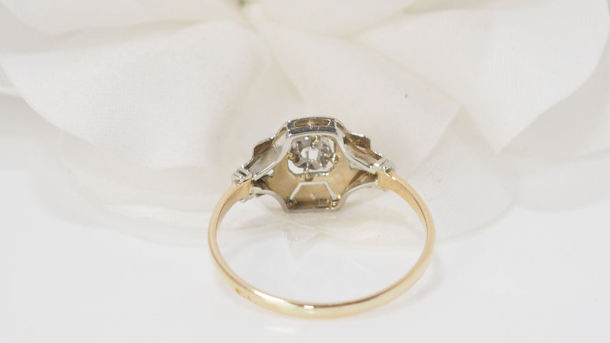 Bague 53 Bague Art Déco Diamant 58 Facettes 32202