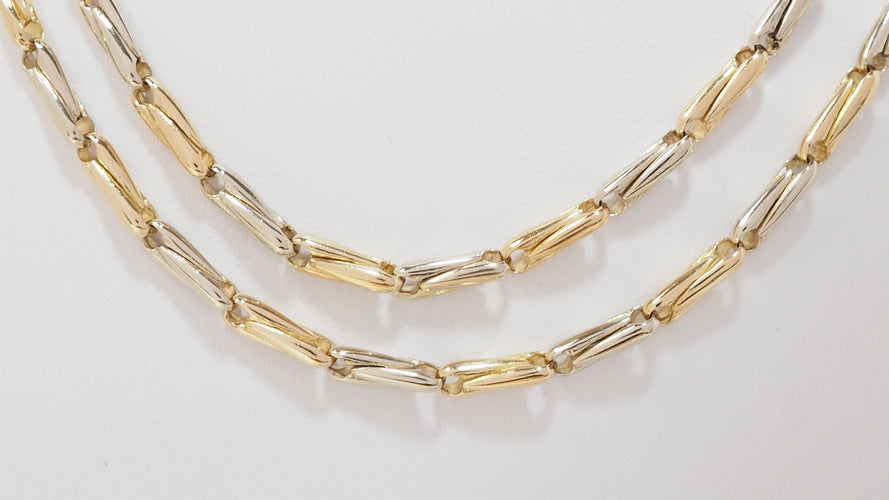 Collier 74cm Cartier - Sautoir Or Jaune Grain d'Avoine 58 Facettes 32383