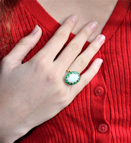 Bague 53 Bague marguerite Opale 58 Facettes 420