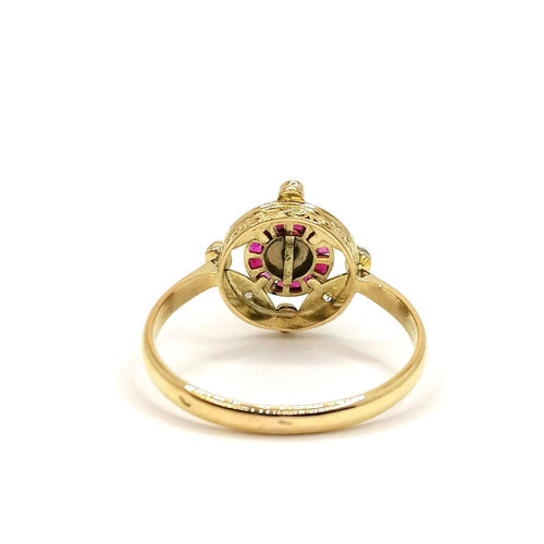 Bague 56 Bague vintage rubis diamants 58 Facettes 2554