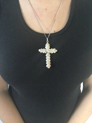 Pendentif Croix En Argent Filigranée 58 Facettes