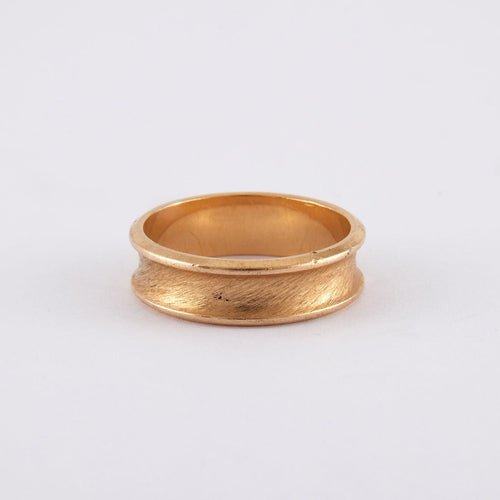 Bague 58 Anneau godronné 58 Facettes JB18