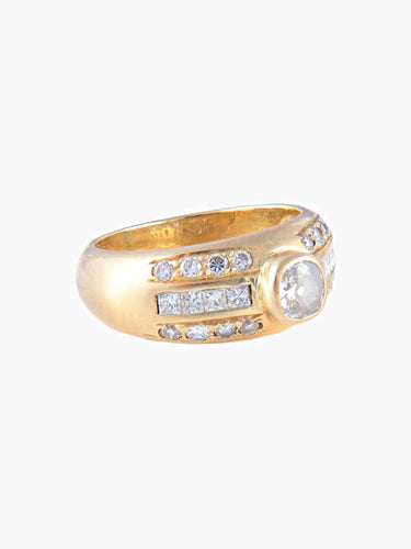 Bague 52.5 Bague Jonc Diamants 58 Facettes